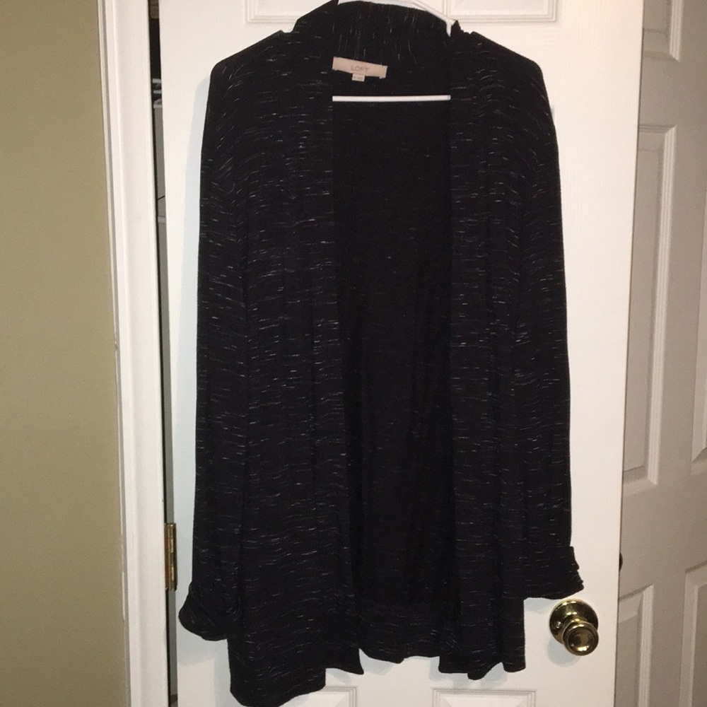 Loft Black and White Cardigan Size XXL